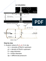 Flow Meter Orifice Calculation