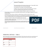 Dietary Intake Assessment Template: How To Use This Template