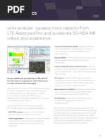 Actix Analyzer: Squeeze More Capacity From LTE-Advanced-Pro and Accelerate 5G-NSA-NR Rollout and Acceptance