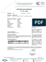 Certificado Calibración - PIE de REY 300 MM SERGEO E.I.R.L.