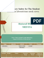 Laboratory Safety For The Student