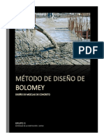 Método de Diseño de Bolomey. Grupo 3