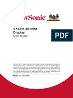 VX3211-2K-mhd Display: User Guide