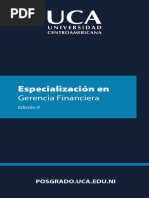 Especializacion en Gerencia Financiera UCA