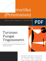 Materi 1 Maksimum Minimum Dan Kecepatan Percepatan