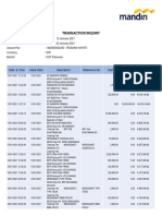 Transaction Inquiry: Date & Time Value Date Description Debit Credit Reference No. Saldo