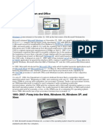 1985-1994: Windows and Office: Microsoft Windows OS/2 Redmond, Washington