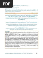 Effect of Massage and Aromatherapy On Stress and Prolactin Level Among Primiparous Puerperal Mothers in Semarang, Central Java, Indonesia