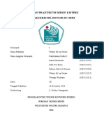 Laporan Praktikum Mesin Listrik Karakteristik Motor DC Seri