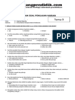 Soal Tematik Kelas 4 SD Tema 9 Subtema 2