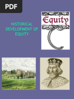 Lecture 2 - Historical Development of Eequity