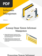 Sistem Informasi Manajemen - Pertemuan 2