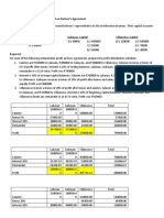 Problem #16 Distribution of Profits or Losses Based On Partner's Agreement