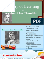 Theory of Learning: Edward Lee Thorndike