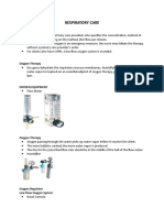 8.1. Respiratory Care Procedures