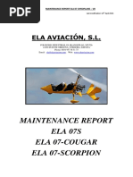 Ela 07-07S Maintenance Report