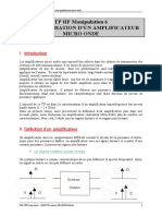 TP HF Manip 6 Amplificateur Micro Ondes