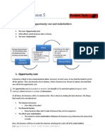 1.3.3 - Topic 5 - Opportunity Costs and Stakeholders