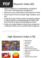 The Glycemic Index (GI) PPT Presentation