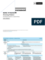 AP U.S Government and Politics: Scoring Rubric