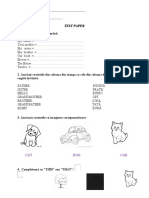 Test Paper 1st Grade