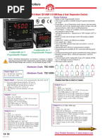 Temperature Controllers: Model TEC-4500 1/4 DIN & Model TEC-9500 1/16 DIN Ramp & Soak Temperature Controls