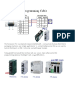 Panasonic PLC Programming Cable