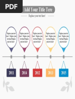 Horizontal Droplet Label Timeline