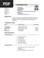 Curriculum Vitae: Objective