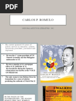 Carlos P. Romulo "Literary Art"