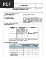 Especificaciones Técnicas Detergentes Sinteticos - Llatas Ortiz, Geraldine 11-01-21