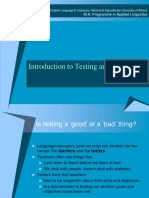 Testing and Assessment