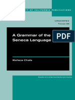 (UC Publications in Linguistics) Wallace Chafe-A Grammar of The Seneca Language-University of California Press (2014)