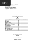 Reporte 3, 4 Hidrolisis y Sillen