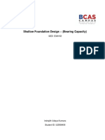 GED Assignment - Shallow Foundation