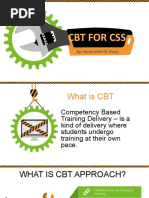 CBT For CSS: By: Ferlie Meh M. Riola