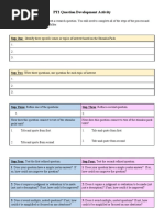 Question Development Activity For IWA-2