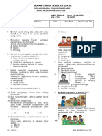 Penilaian Tengah Semester Ganjil Sekolah Dasar (SD) Kota Bogor