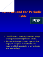 Elements and The Periodic