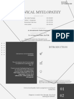 Cervical Myelopathy: Disusun Oleh