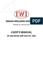 400 TIG - ARC Iwi Manual