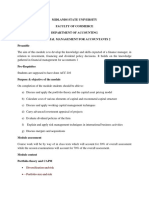 ACC414 Financial Manageent For Accountants 2