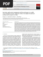 Innovation Agile Project Management and Firm Performance in - 2019 - Socio Econ