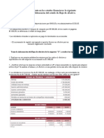 La Empresa "C" Presenta en Los Estados Financieros La Siguiente Información para La Elaboración Del Estado de Flujo de Efectivo