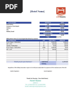 Hotel Invoice Sample 7