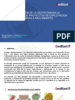 Aplicacion de La Geotecnia en La Optimizacion de Proyectos de Explotacion A Rajo Abierto - 271020 - Manuel Rapiman