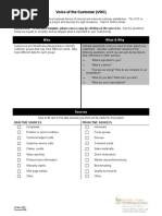 VOC For Six Sigma