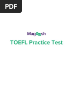 Magoo Shs Free TOEFL Practice Test