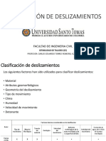 Clasificación de Deslizamientos