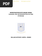 William Anthony Jonfia - Essien - Investigation Into Maize Grain Damage and Deterioration in Crib Storage - 1994